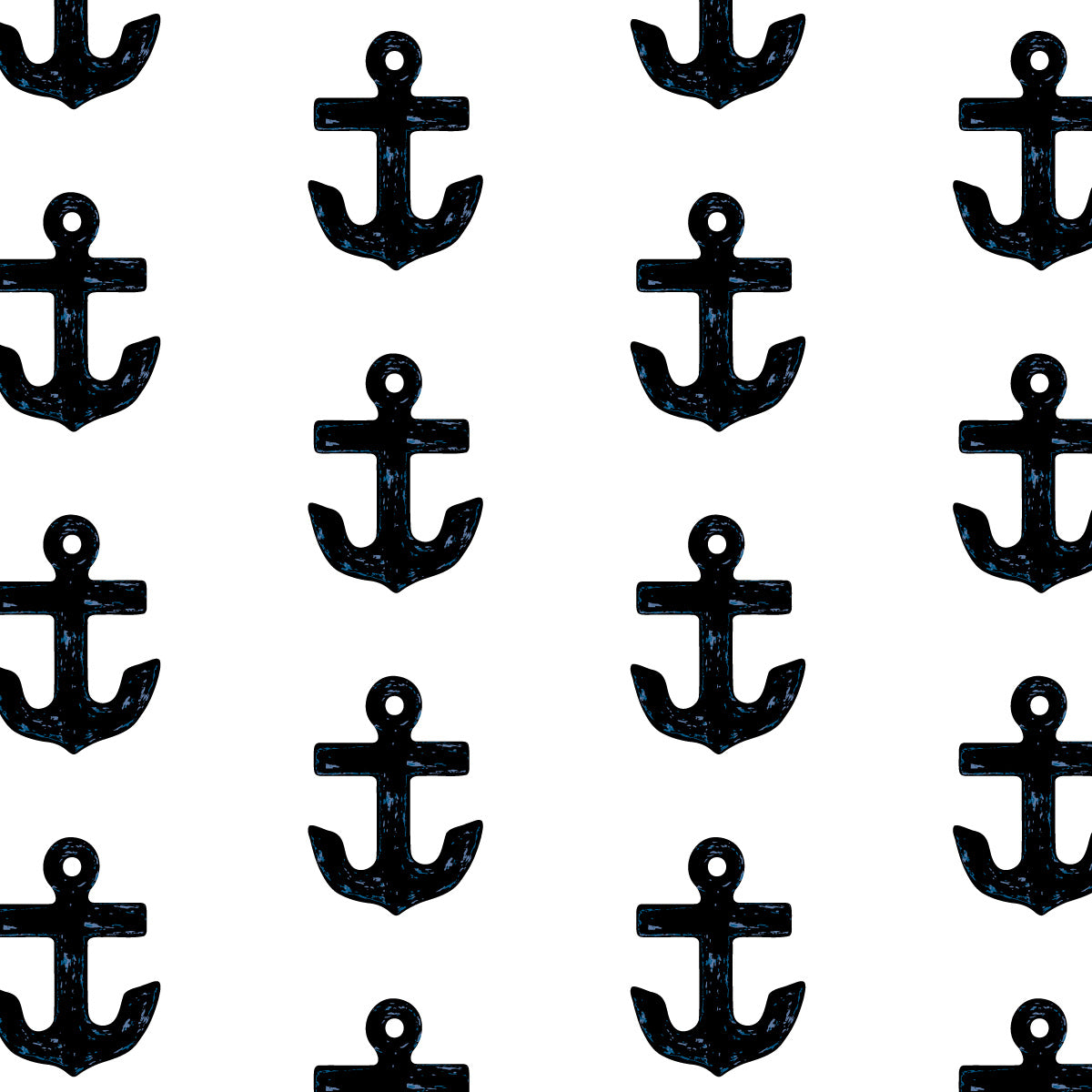 Aquidneck anchor pattern with black anchor print for coastal home decor 