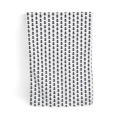 Aquidneck anchors tea towel in French linen cotton with nautical anchor design