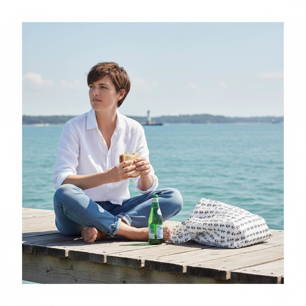 Aquidneck anchors tote bag in eco-friendly cotton with black anchor print