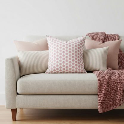 Barnstable bay scallop pillow sham 22x22 in linen cotton with classic fold edge