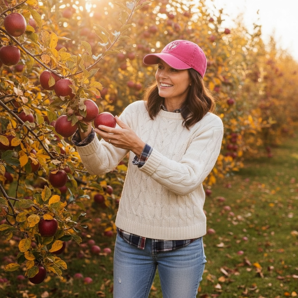 Classic New England lobster baseball cap in washed cotton with red lobster embroidery