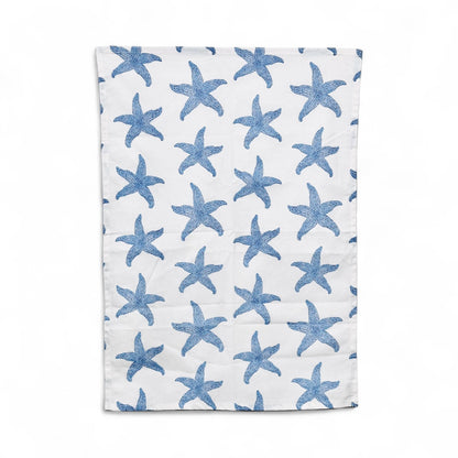 sconset starfish tea towel