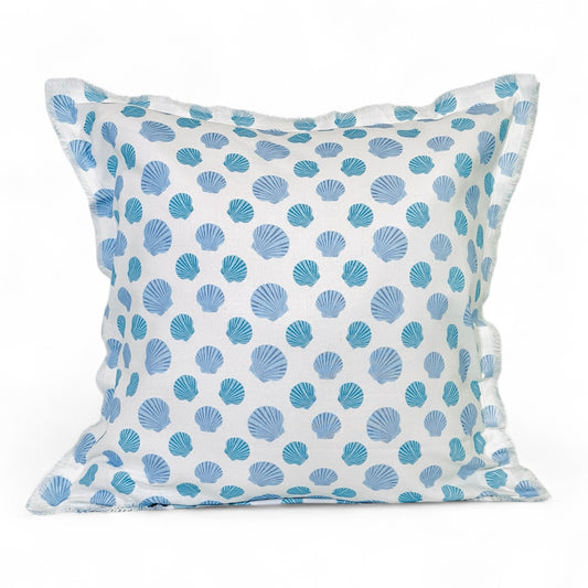 nantucket bay scallop - pillow sham - tassel edge