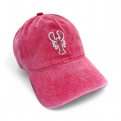 confetti lobster hat - red