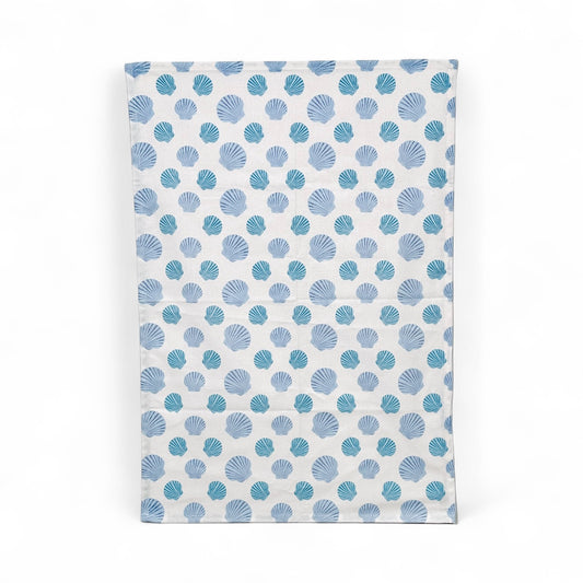 nantucket bay scallop tea towel