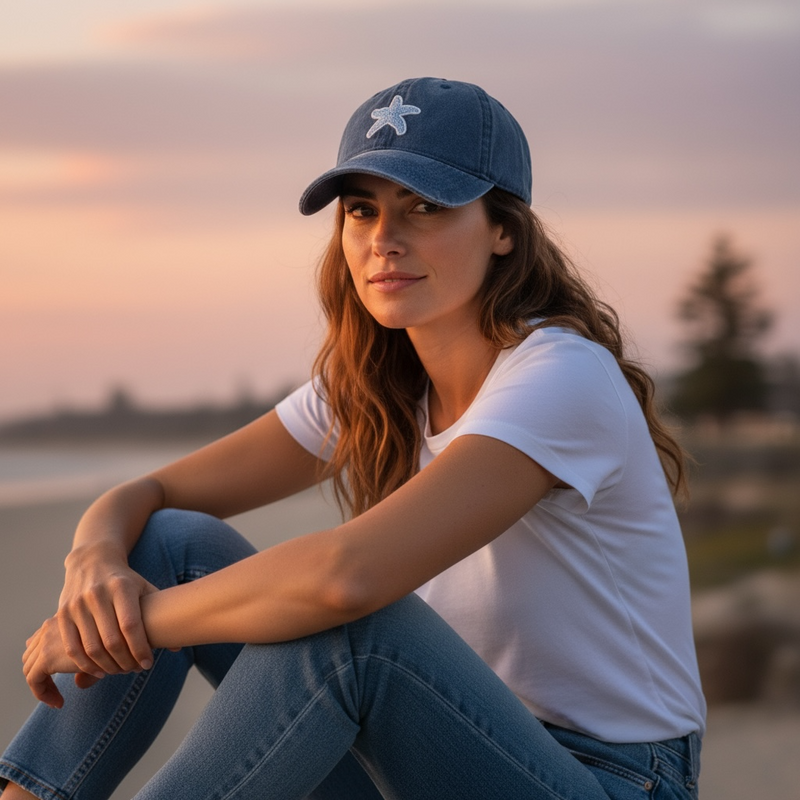 sconset starfish baseball cap