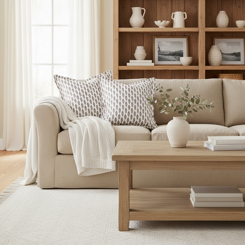 sanibel sand junonia cocoa - pillow sham - tassel edge