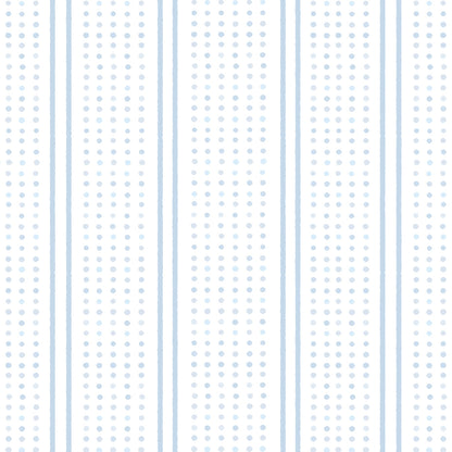 Sag Harbor stripes with misty blue stripes and droplets pattern 