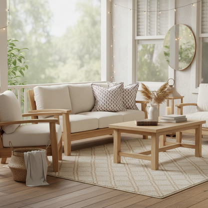 Sanibel junonia pillow sham 22x22 in linen cotton cocoa with tassel edge