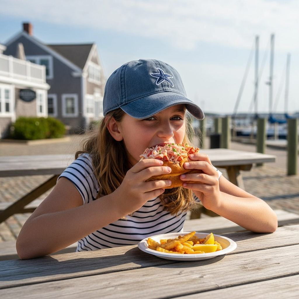 Signature starfish baseball cap in washed cotton with blue embroidered starfish design