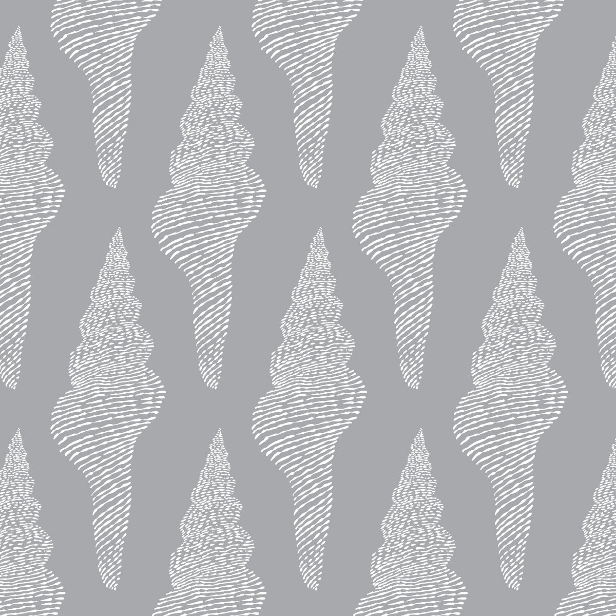 Sunshine Coast Spindle Shell pattern with delicate shell and ocean swirl design