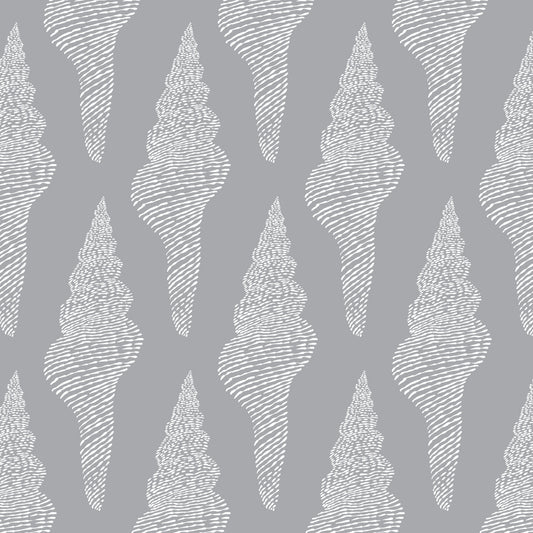 Sunshine Coast Spindle Shell pattern with delicate shell and ocean swirl design