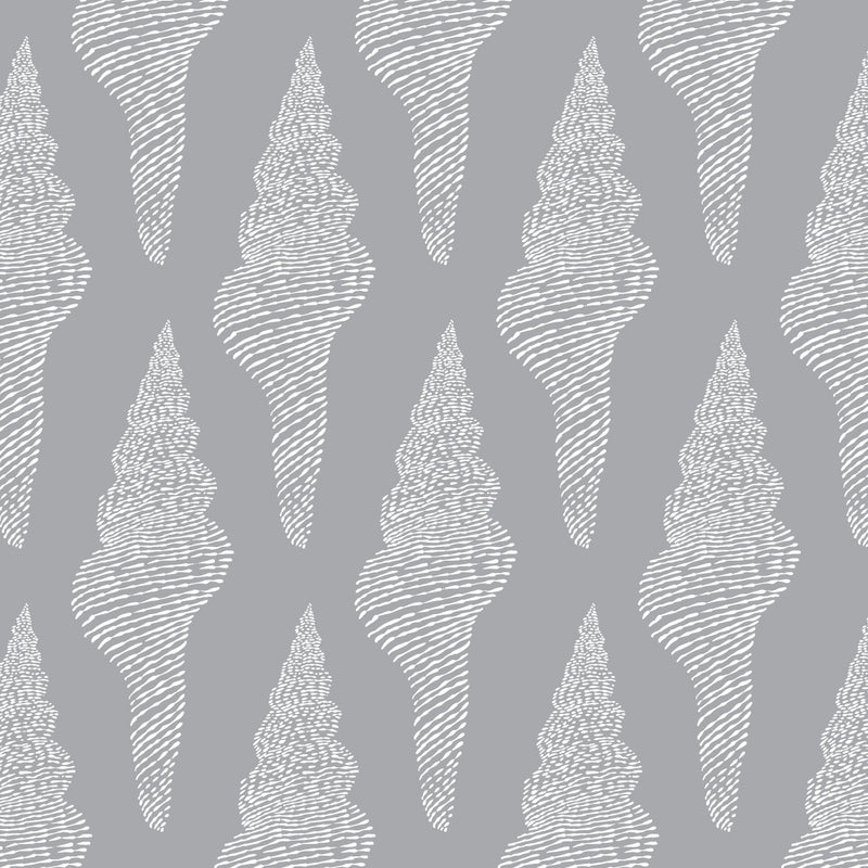 Sunshine Coast Spindle Shell pattern with delicate shell and ocean swirl design