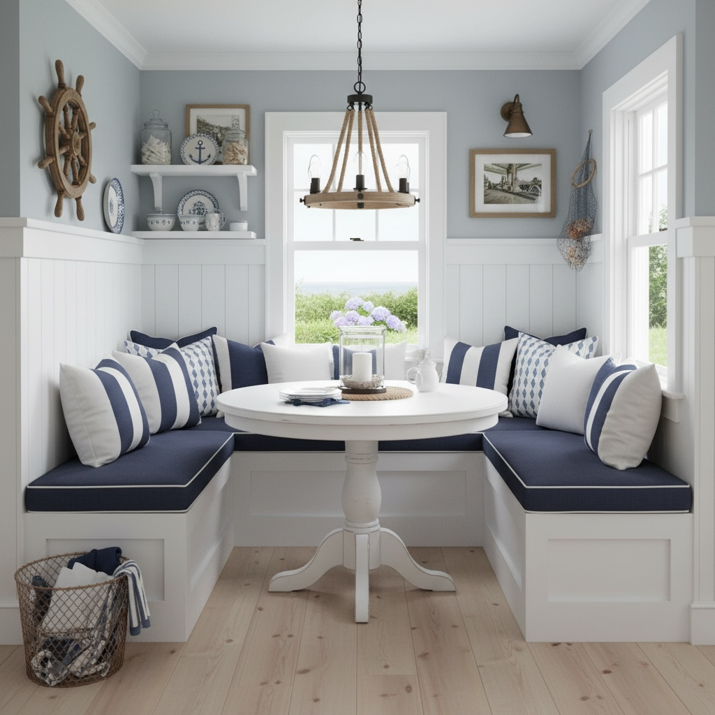 Tarpon Bay pillow sham 22x22 in linen cotton with tulip shell stripe classic fold edge