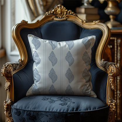 Tarpon Bay tulip shell pattern with oxford blue striped shells