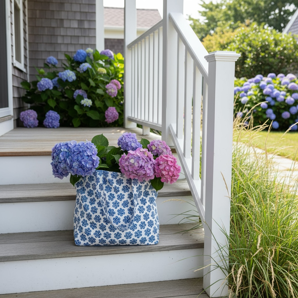 Tuckernuck twist tote bag in eco-friendly cotton with nautical knot design